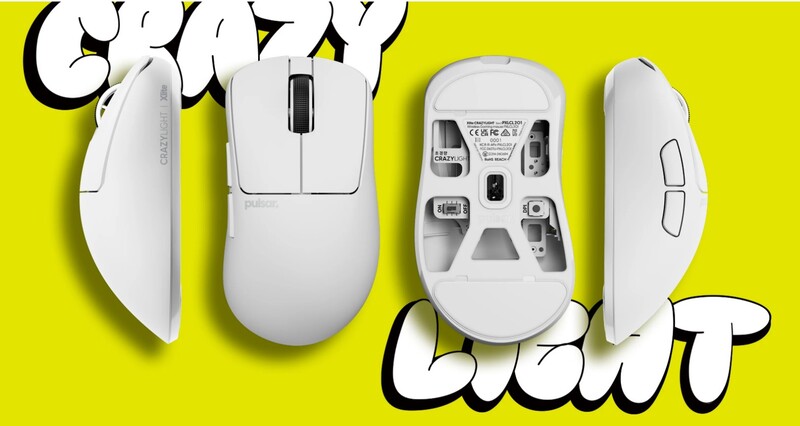 Миша бездротова Pulsar Xlite CrazyLight Medium Uyuni White (PXLCL202)