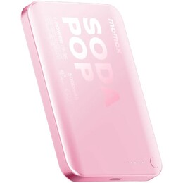 Універсальна мобільна батарея Momax 1-Power Pass 5000mAh 20W Pink (IP165P)