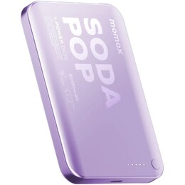 Універсальна мобільна батарея Momax 1-Power Pass 5000mAh 20W Purple (IP165U)