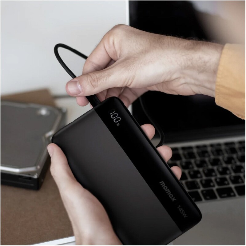 Универсальная мобильная батарея Momax 1-Power Ultra 25000mAh 145W Black (IP150D)