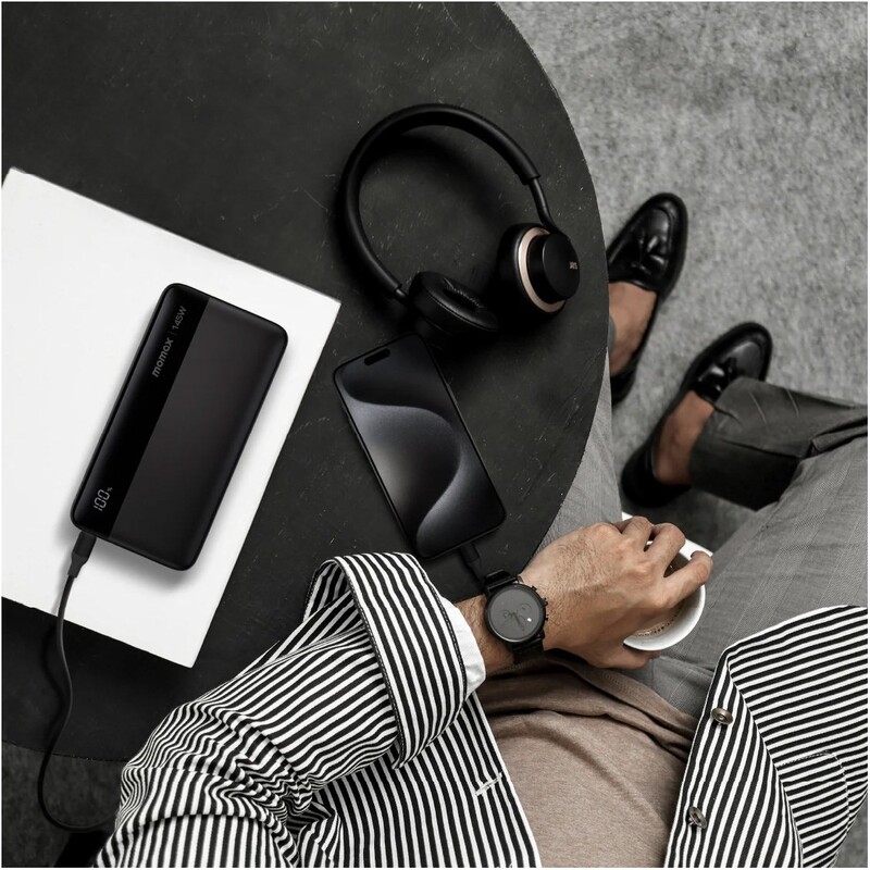 Универсальная мобильная батарея Momax 1-Power Ultra 25000mAh 145W Black (IP150D)