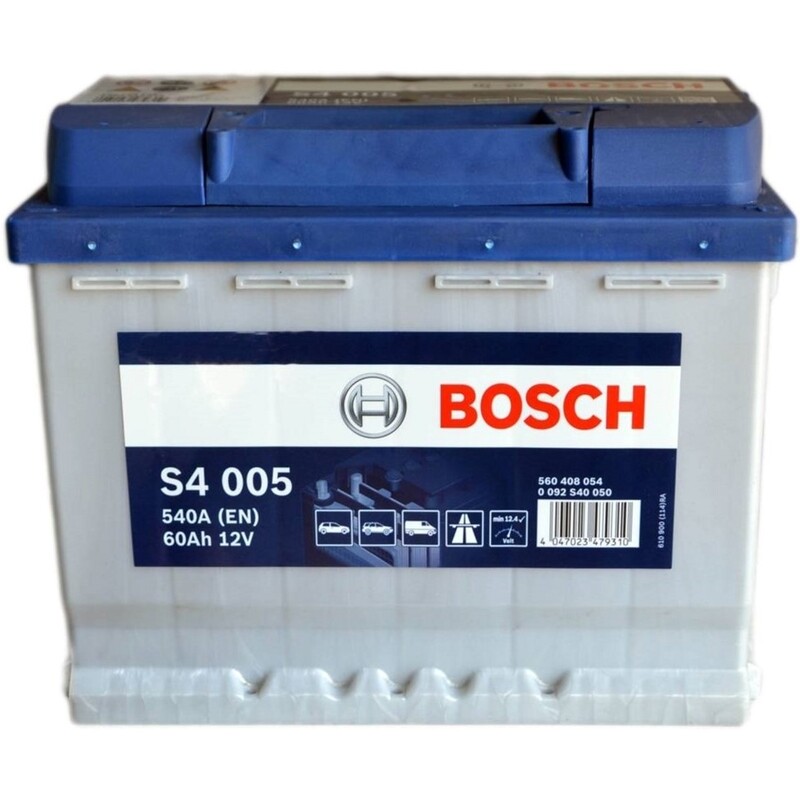 Акумулятор автомобільний Bosch SLA S4 005 60Ah 540А 12V R+ (0 092 S40 050)