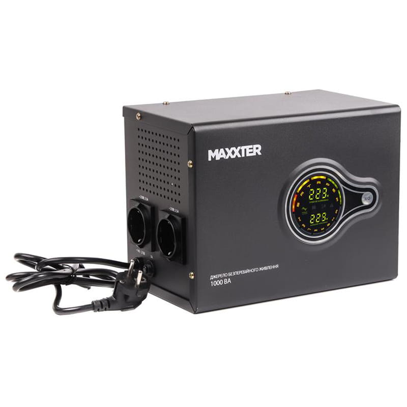 Джерело безребійного живлення Maxxter MX-HI-PSW1000-01 1000VA