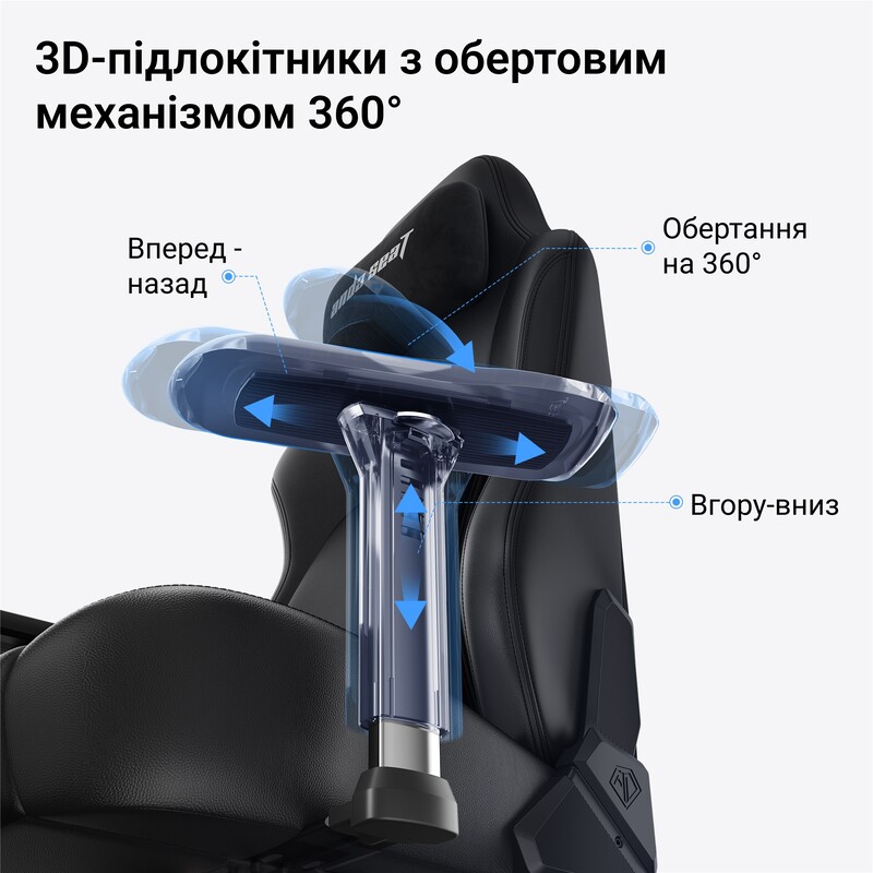 Крісло для геймерів Anda Seat Phantom 4 Pro L Gray Fabric (AD18YSDC-72-G-F-G02)