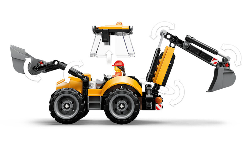 Конструктор LEGO City Жовтий екскаватор-навантажувач (60480)