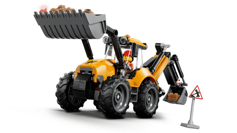 Конструктор LEGO City Жовтий екскаватор-навантажувач (60480)