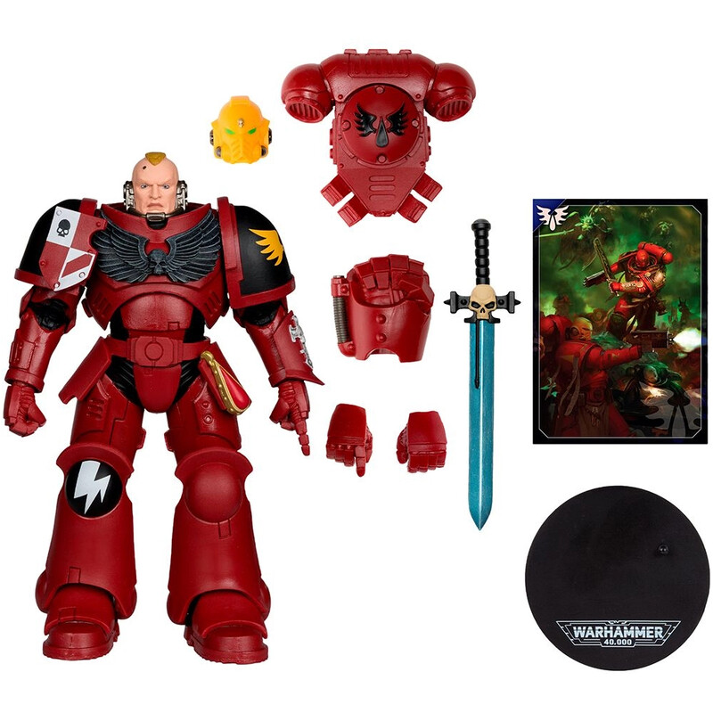 Коллекционная фигурка McFarlane Warhammer 40K Assault Intercessor Sergeant Blood Angel 7IN WV1 (10948)