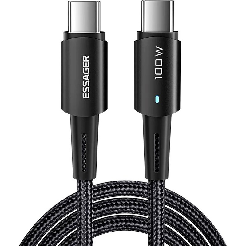 Кабель Essager Sunset USB Type-C - USB Type-C (M/M), 100W, 3 м Black (EXCTT1-CGC01)