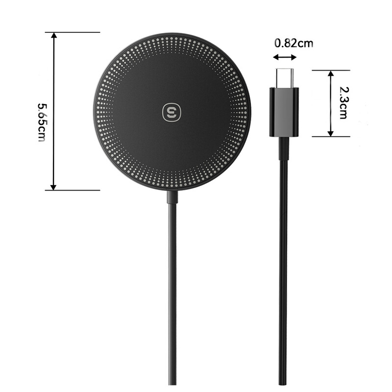 Беспроводное зарядное устройство Essager Chengfeng 15W Black (EWXCX-CF01-Z)