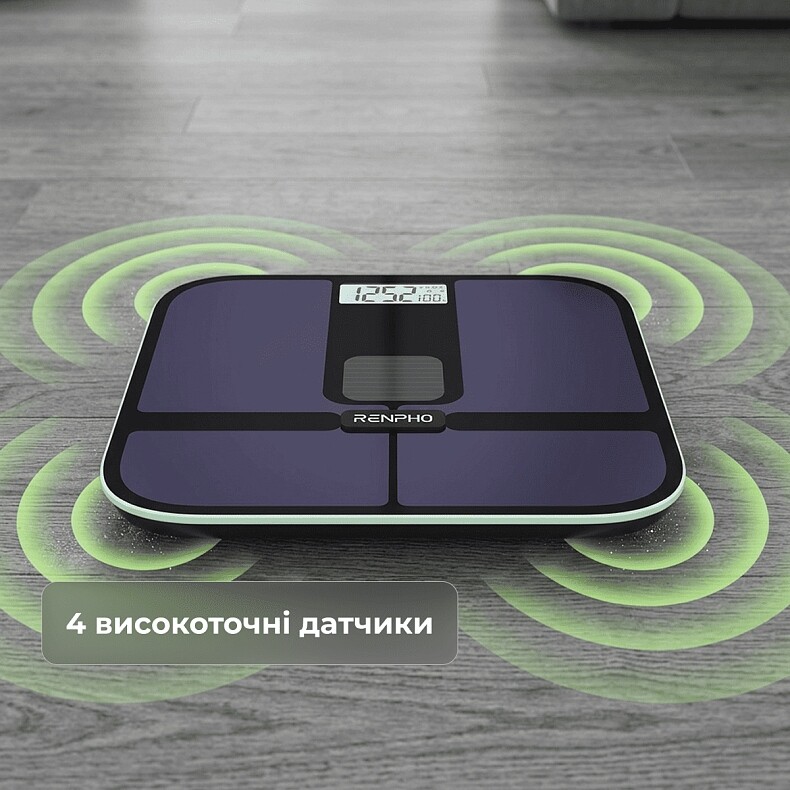 Ваги підлогові RENPHO Elis Solar 2 Smart Body Scale Black (R-A020-BK)