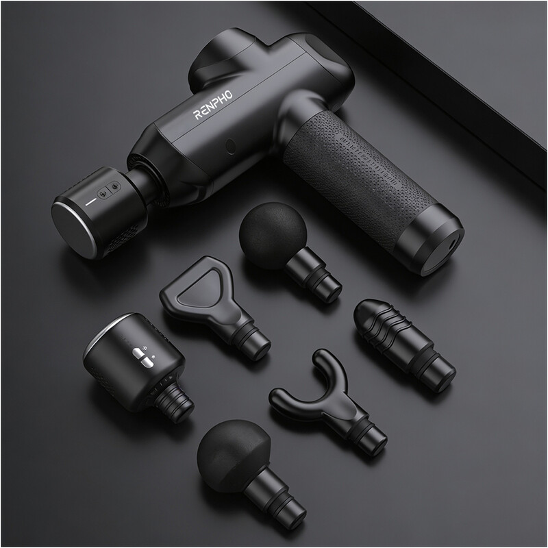 Перкуссионный массажер RENPHO Power Thermacool Massage Gun (R-C001SH-BK)