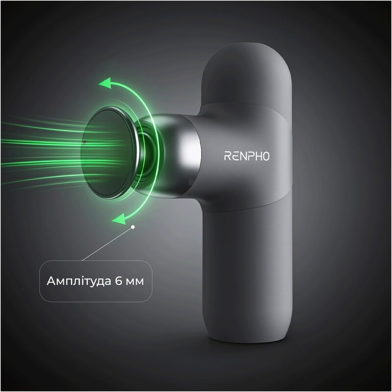 Перкуссионный массажер RENPHO Mini Thermal Grey (R-WMG10-GY)