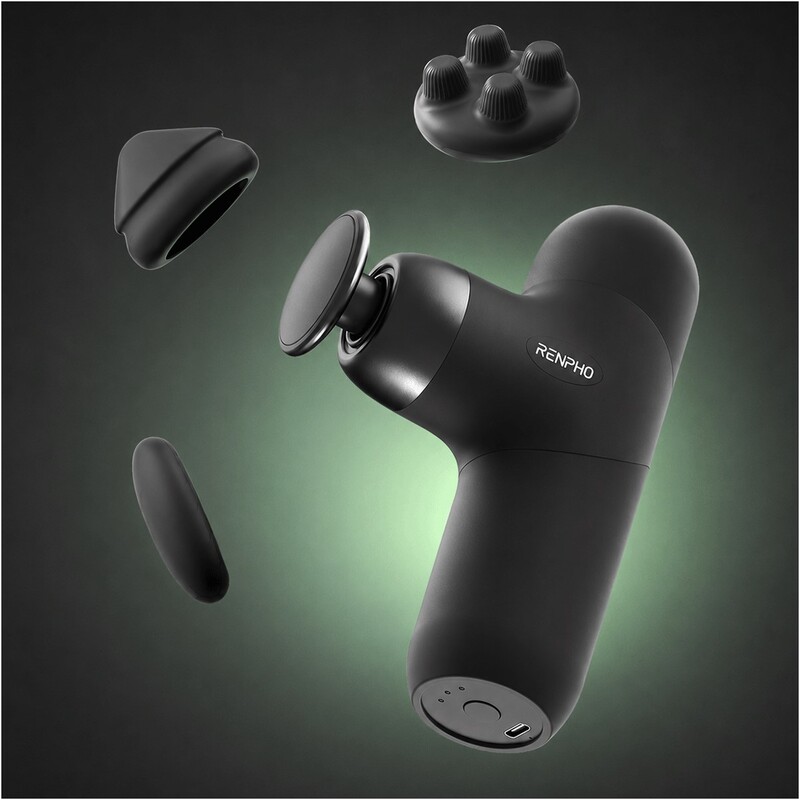 Перкуссионный массажер RENPHO Mini Thermal Grey (R-WMG10-GY)