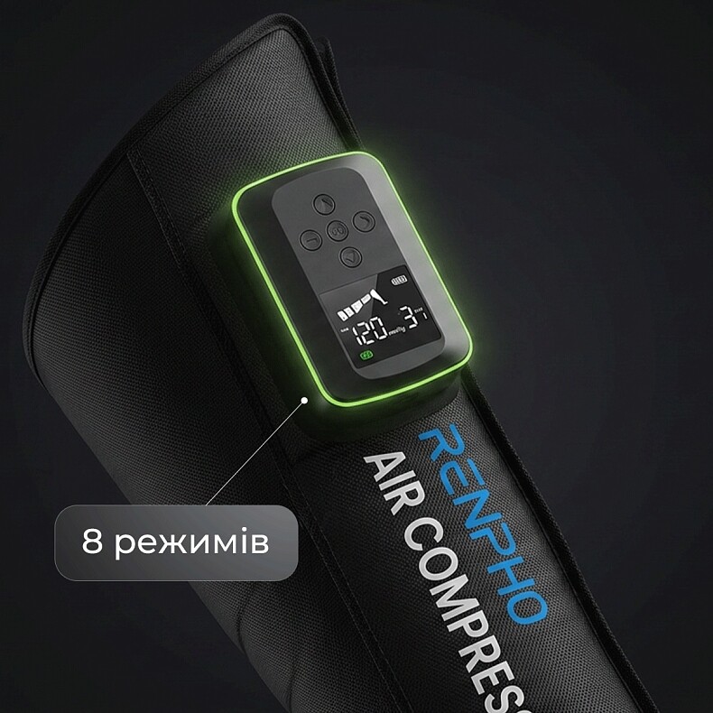 Компресійний масажер для ніг RENPHO Aeria boot Thermal (R-WML01-BK)