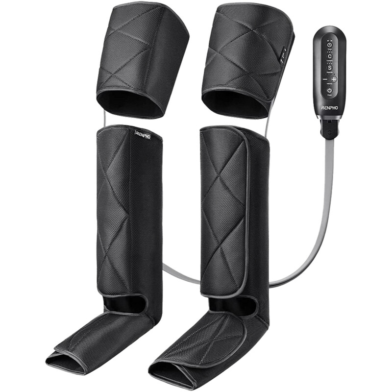 Компрессионный массажер для ног RENPHO Foot Calf and Thigh Air Massager Black (RP-ALM079H-BK)