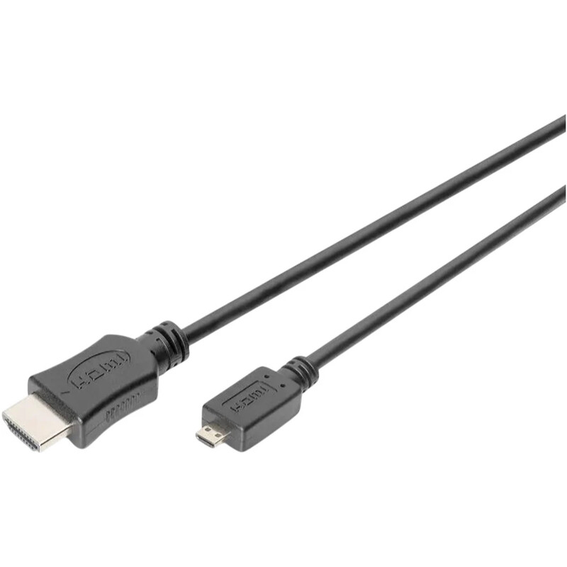 Кабель Assmann 4K HDMI Type D to Type A 2 м Black (DB-330109-020-S)