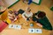 Фото - Конструктор LEGO Bluey Сім"я Блуї з кубиків (11217) | click.ua