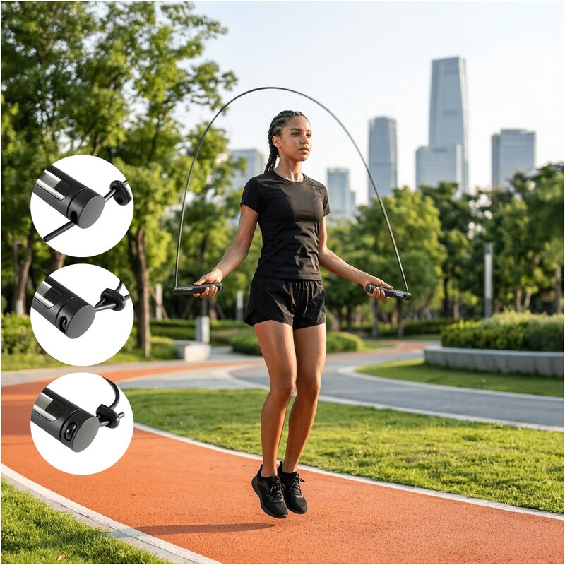 Умная скакалка RENPHO Jump Black (R-Q008-BK)