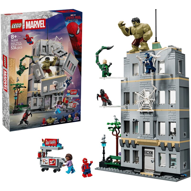 Конструктор LEGO Super Heroes Епічна сутичка Людини-Павука проти Халка (76350)