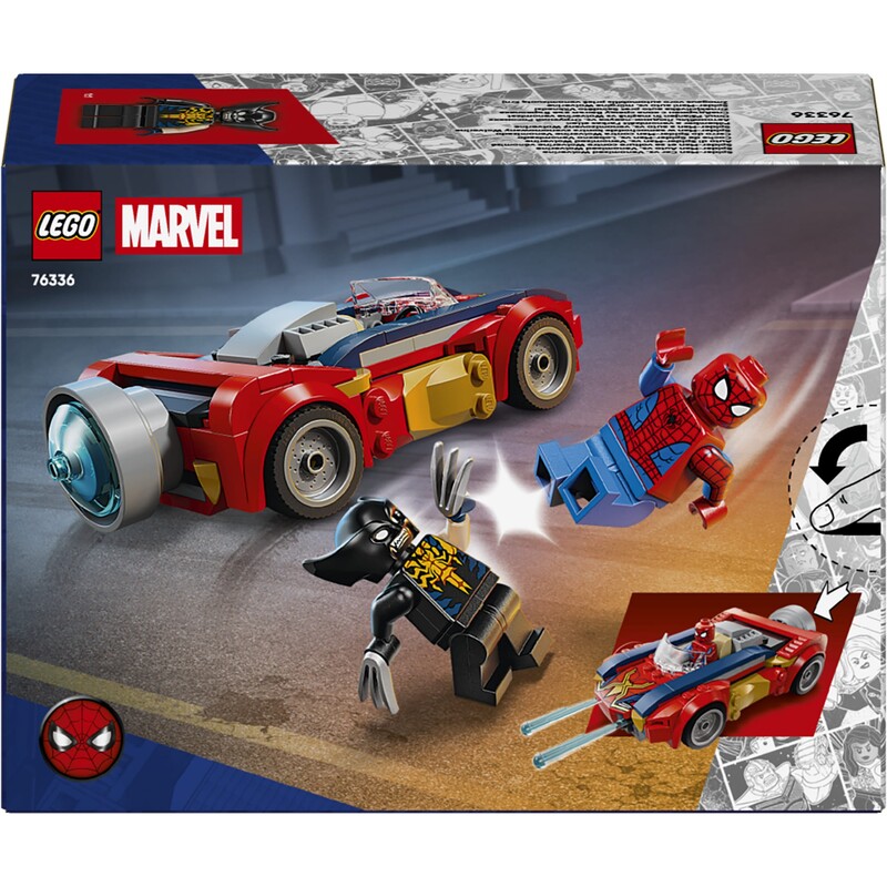 Конструктор LEGO Super Heroes Автомобіль Людини-павука vs. Отруєний Росомаха (76336)