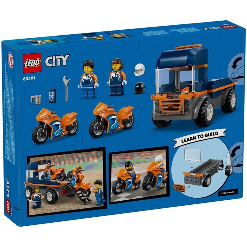 Конструктор LEGO City Транспортер мотоциклов (60491)