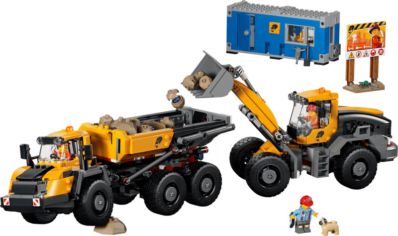 Конструктор LEGO City Самоскид і фронтальний ковшовий навантажувач (60494)
