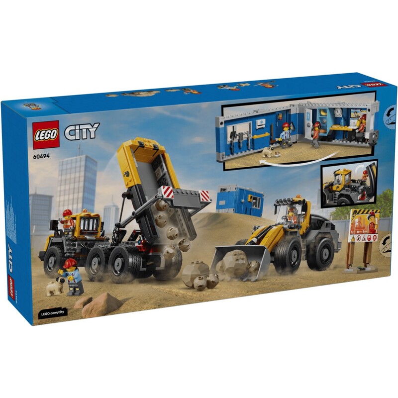 Конструктор LEGO City Самоскид і фронтальний ковшовий навантажувач (60494)