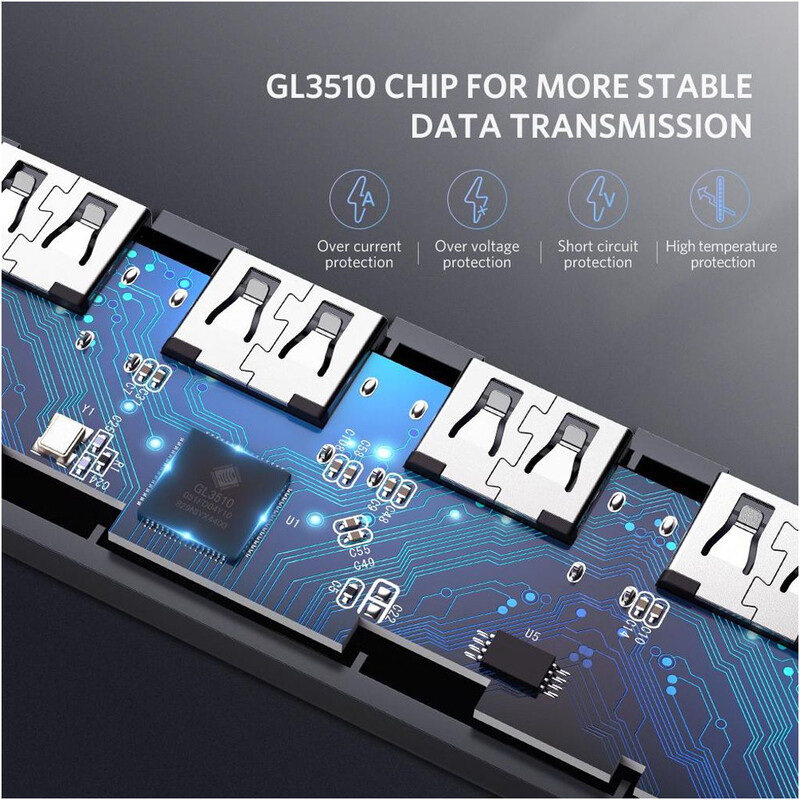 USB-хаб Ugreen CM219 USB 3.0 - 4xUSB 3.0 (50985)