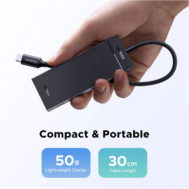USB-хаб Ugreen CM806 USB Type-C - 4xUSB-C 3.2 Gen2 (55334)