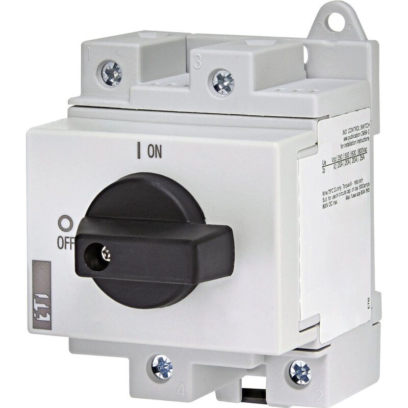 Выключатель нагрузки ETI LS 25 SMA A2 2р "1-0" 25A 1500V DC (4660061)