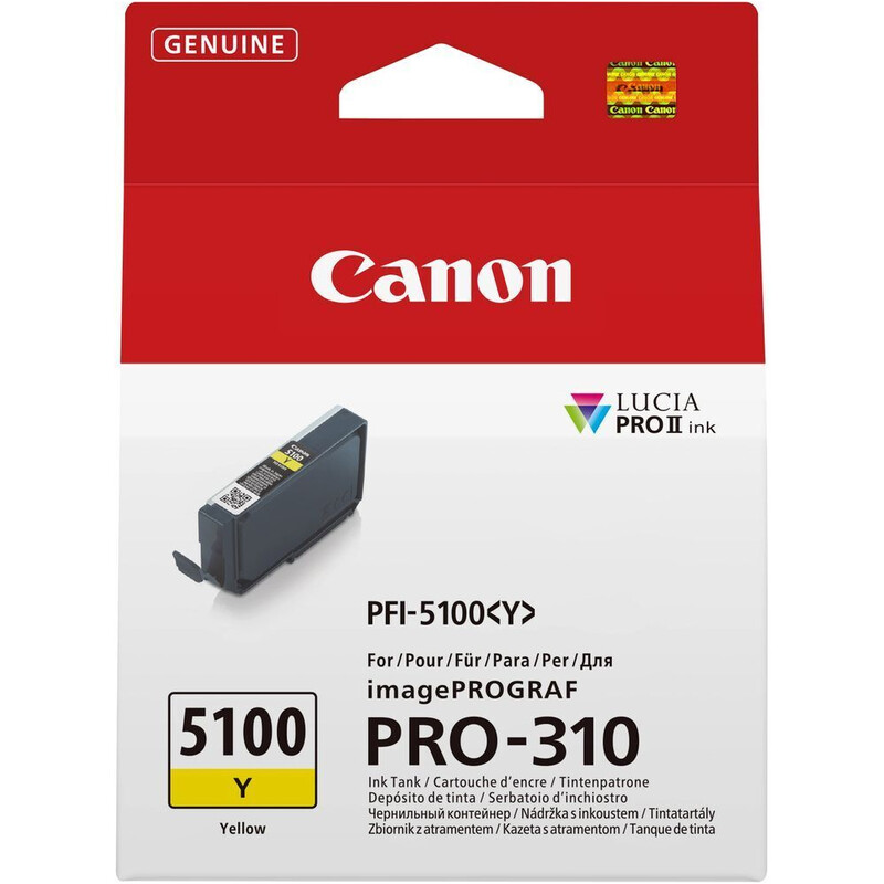 Картридж Canon (PFI-5100 Y) imagePROGRAF PRO-310 Yellow (6955C001)