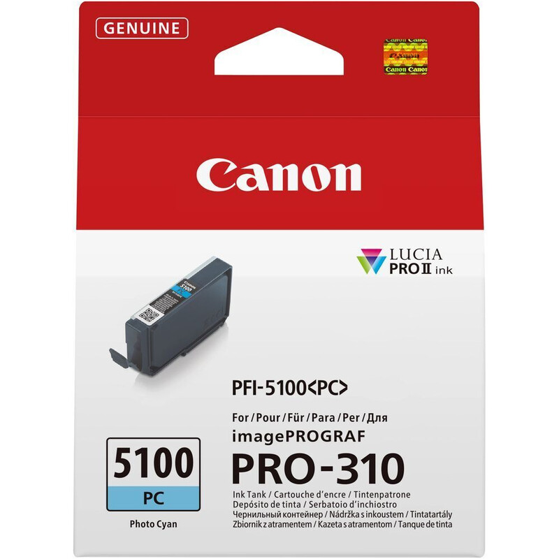 Картридж Canon (PFI-5100 PC) imagePROGRAF PRO-310 Photo Cyan (6956C001)