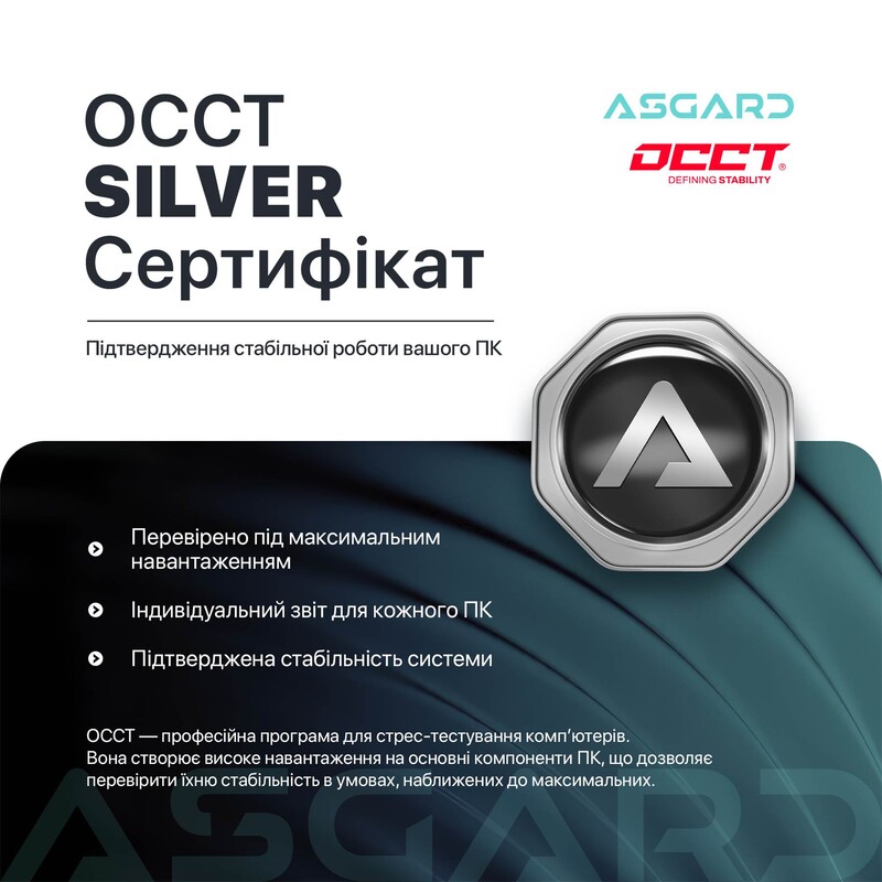 Комп`ютер ASGARD CREATOR RTX 5070 Ti / Ryzen 9 7900X / DDR5 32GB / SSD 1TB (ASG-C-5070T-7566)
