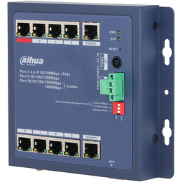 Коммутатор Dahua DH-CHS4110-8ET-90-F PoE