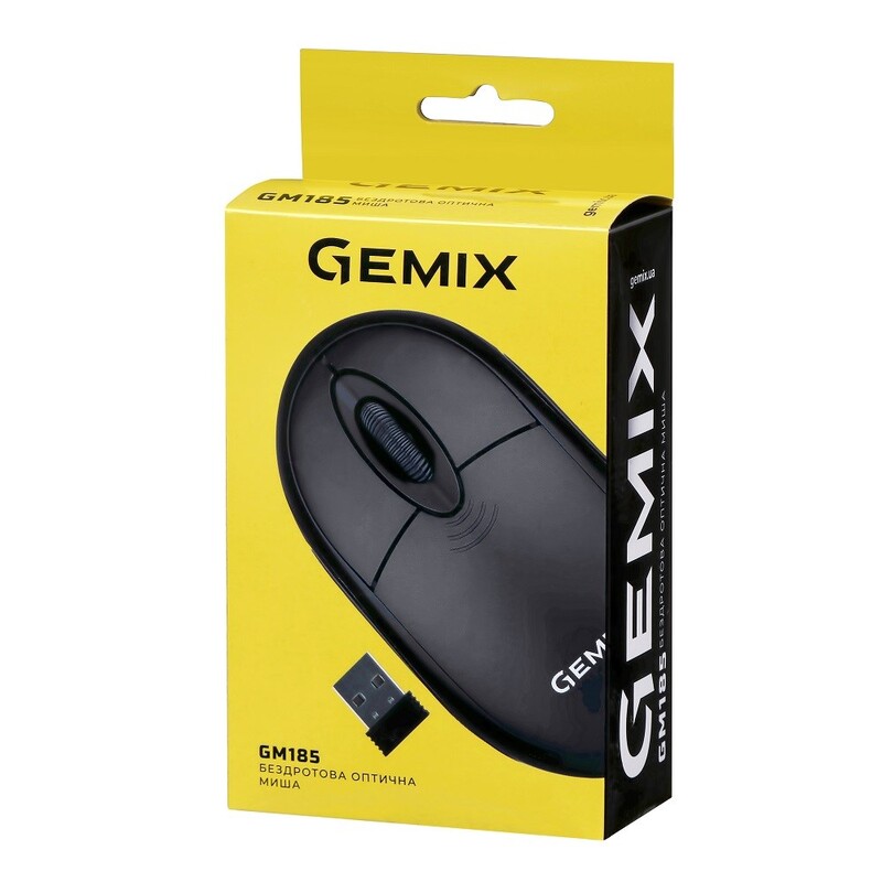 Миша бездротова Gemix GM185 Black
