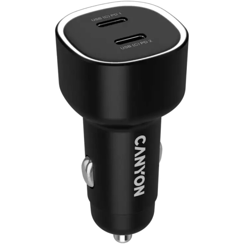 Автомобильное зарядное устройство Canyon OnDrive 60 Black (CNE-CCABR3CC)