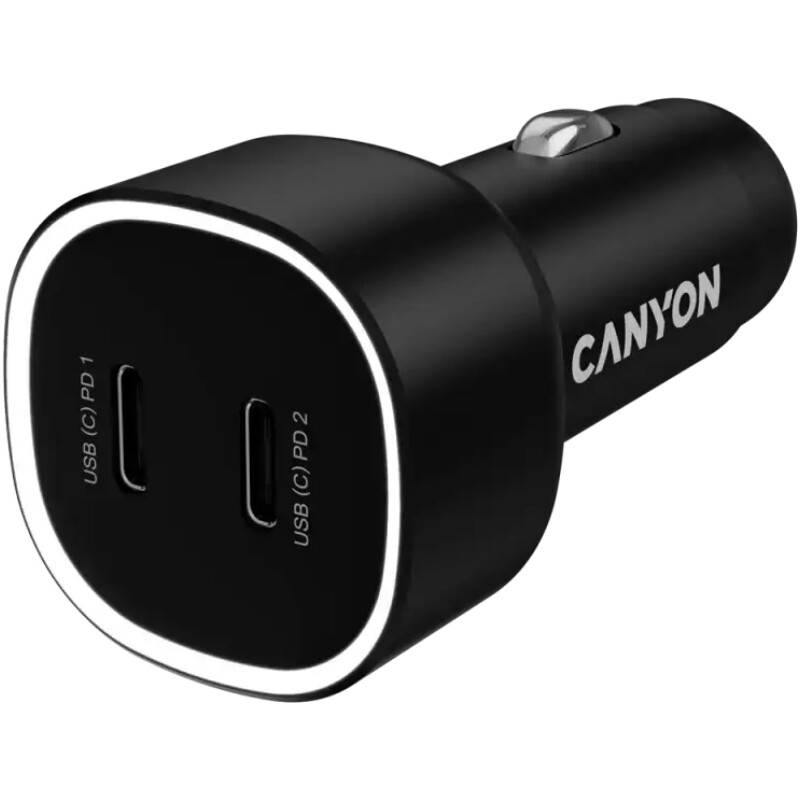 Автомобильное зарядное устройство Canyon OnDrive 60 Black (CNE-CCABR3CC)