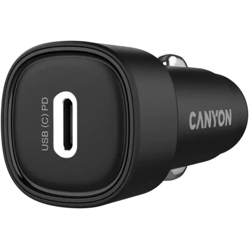 Автомобильное зарядное устройство Canyon OnDrive 30 Black (CNE-CCABR2C)