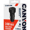 Фото - Автомобильное зарядное устройство Canyon OnDrive 24 Black (CNE-CCABR2AA) | click.ua
