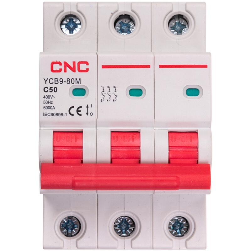 Модульний автоматичний вимикач CNC Electric YCB9-80M 3P C50 6000A 230/400V (NV821570)
