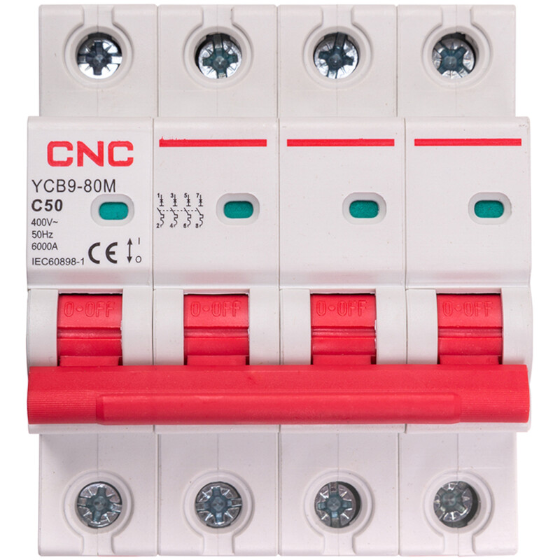Модульний автоматичний вимикач CNC Electric YCB9-80M 4P C50 6000A 230400V (NV821648)