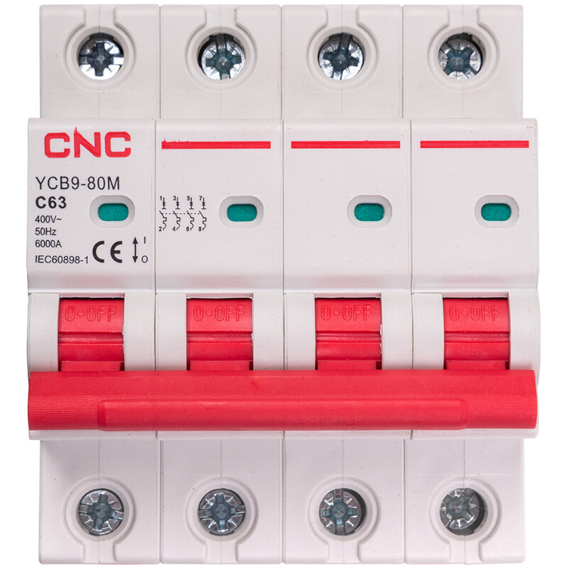 Модульний автоматичний вимикач CNC Electric YCB9-80M 4P C63 6000A 230400V (NV821655)