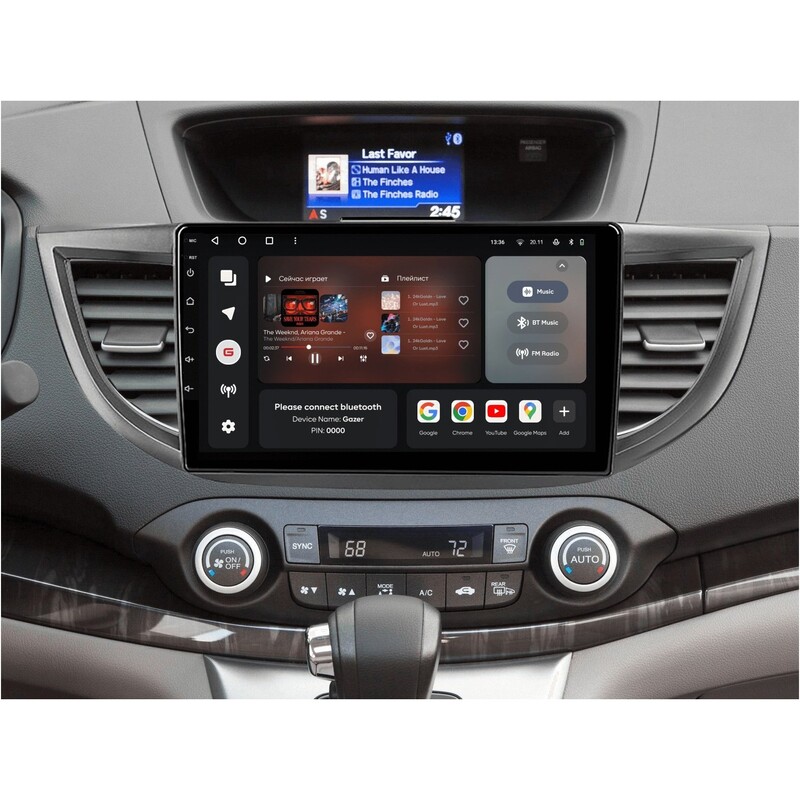 Штатна магнітола Gazer T6010 для Honda CR-V4 (RM, RE) 2011-2018 (T6010-RM/H)