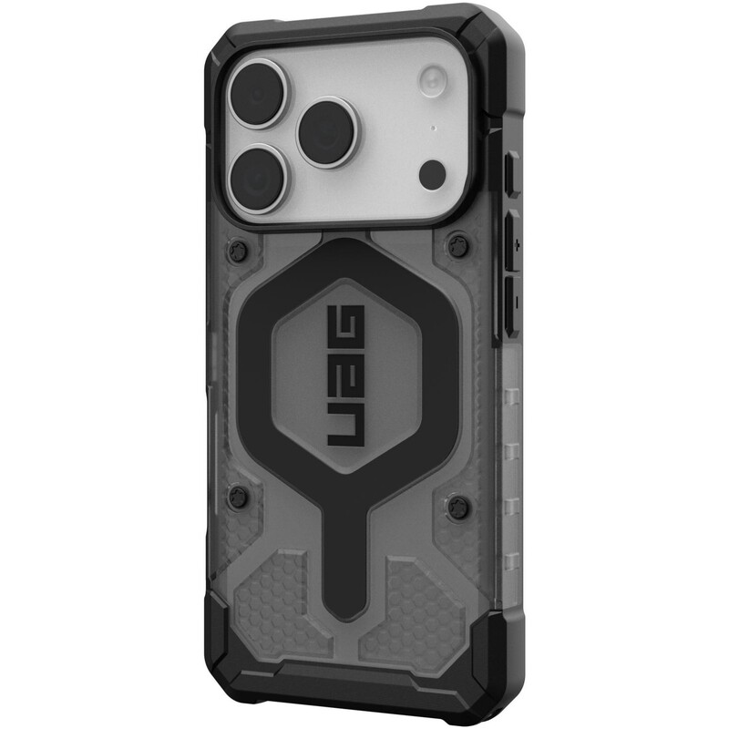 Чохол-накладка Urban Armor Gear Pathfinder Clear MagSafe для Apple iPhone 17 Pro Ash/Black (114551113140)