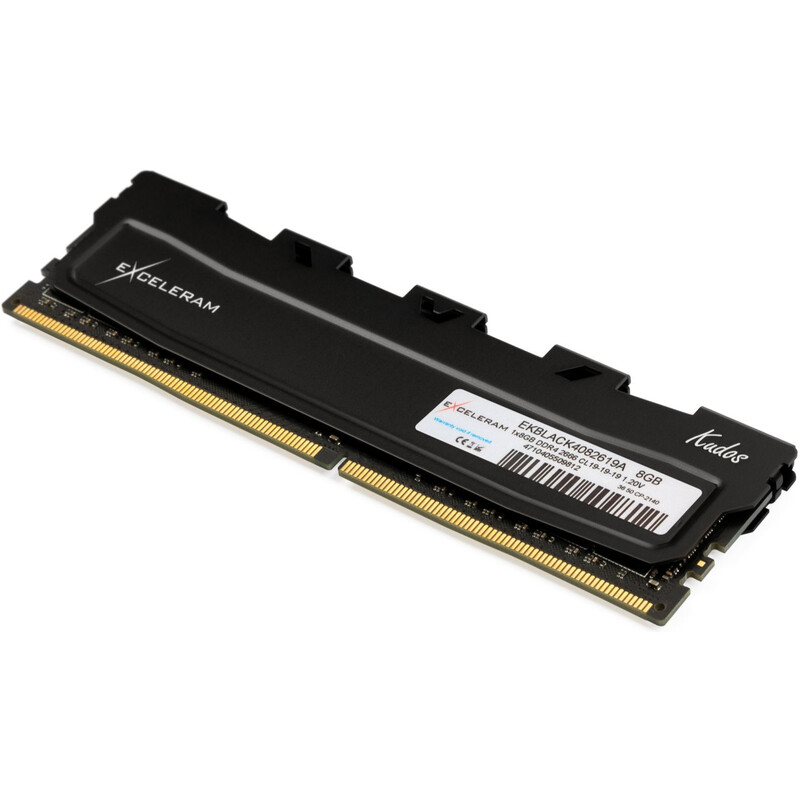 Модуль пам`ятi DDR4 8GB/2666 eXceleram Black Kudos (EKBLACK4082619A)