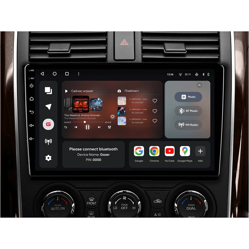 Штатна магнітола Gazer T6010 Pro Max для Mazda CX-9 (TB) 2006-2016 (T6010-TB-PROMAX)