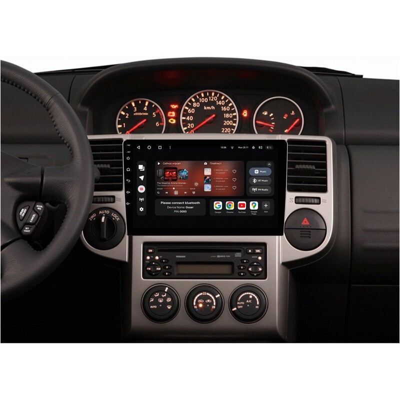 Штатна магнітола Gazer T6010 Pro Max для Nissan X-Trail I 2000-2007 (T6010-T30-PROMAX)