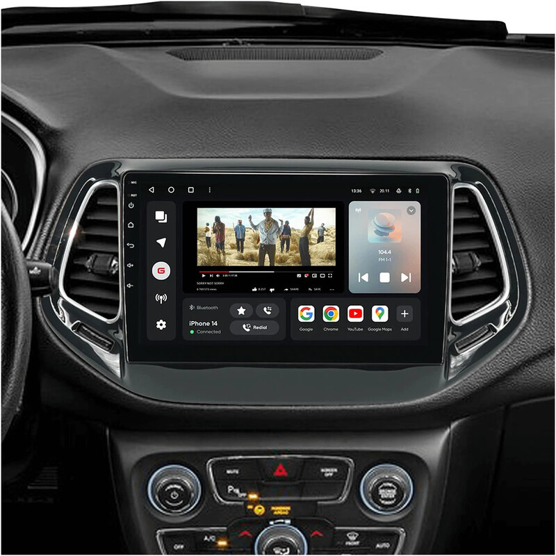 Штатная магнитола Gazer T6010 Pro для Jeep Compass II (MP) 2016-2018 (T6010-MP-PRO)