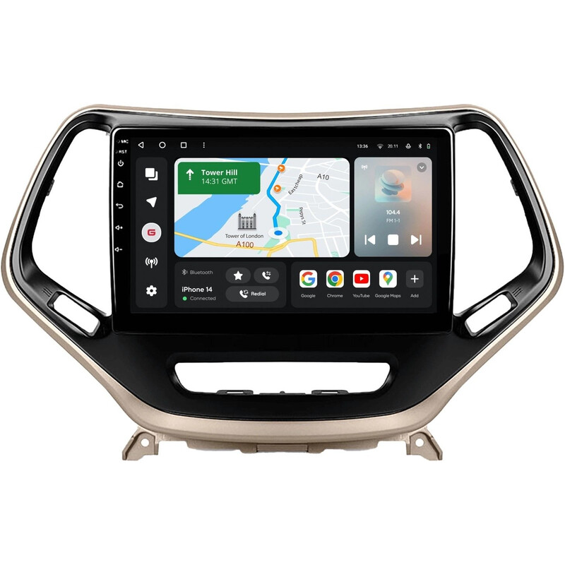 Штатная магнитола Gazer T6010 Pro для Jeep Cherokee V (KL) 2014-2018 (T6010-KL-PRO)