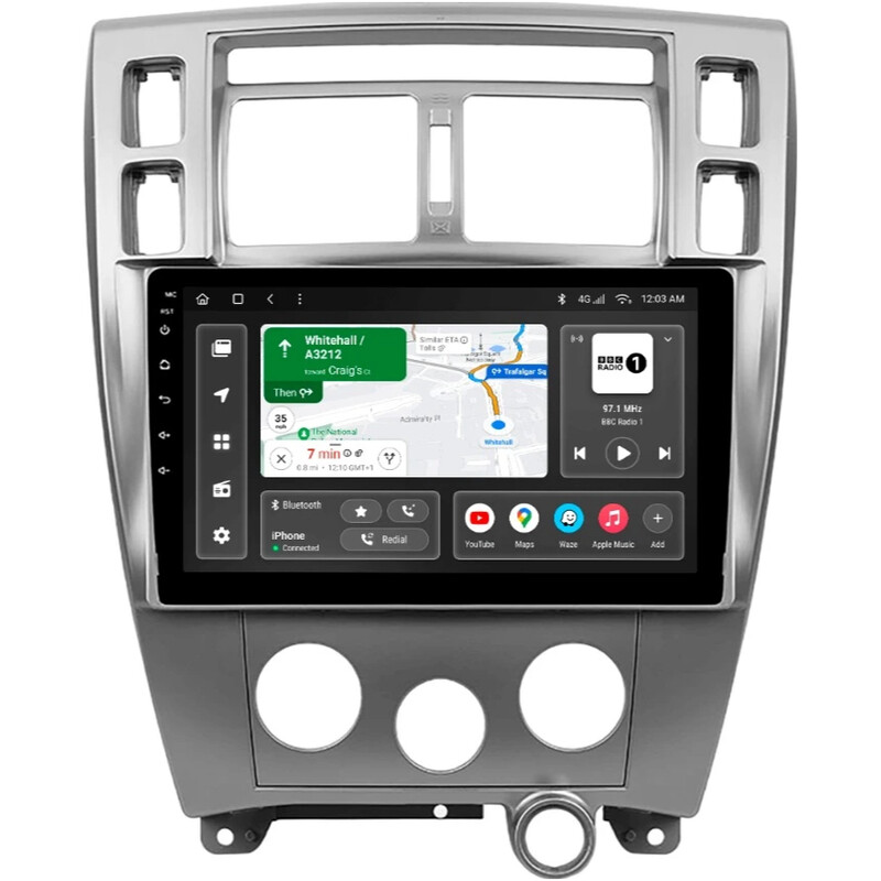 Штатная магнитола Gazer T6010 Pro для Hyundai Tucson I (JM) 2004-2009 (T6010-JM-PRO)